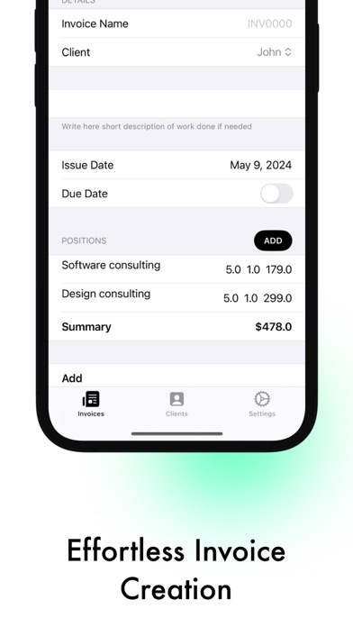 Invoice Maker - Manager iPhone screenshot 4 - Business app