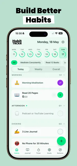 Habit Tracker | HabitTRCKR screenshot 1