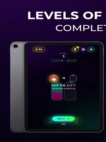Neon Pour iPad screenshot