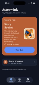 Asterwink: Personality Quizzes screenshot