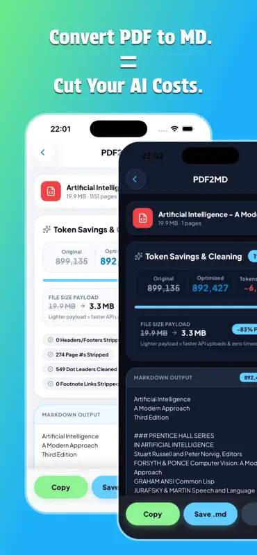 PDF2MD: PDF to Markdown screenshot 1 of 2