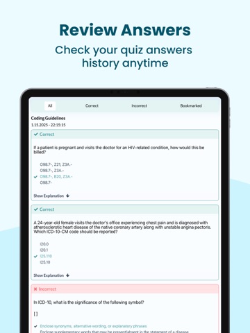 Medical Coding - CPC Exam Prep iPad screenshot