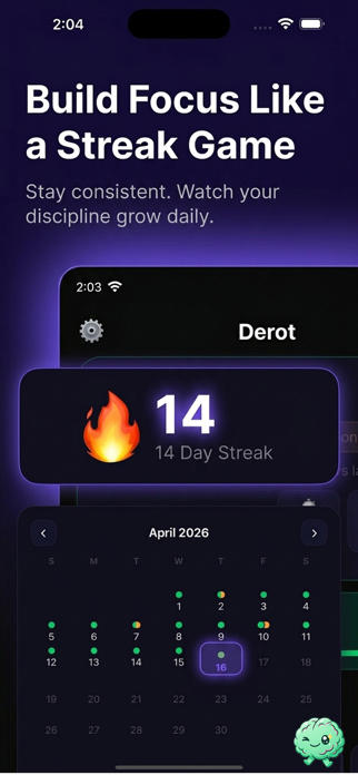 Derot: Focus & Screen Time Screenshot 3 of 5