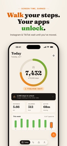 StepGate: Screen Time Control Screenshot 1 of 7