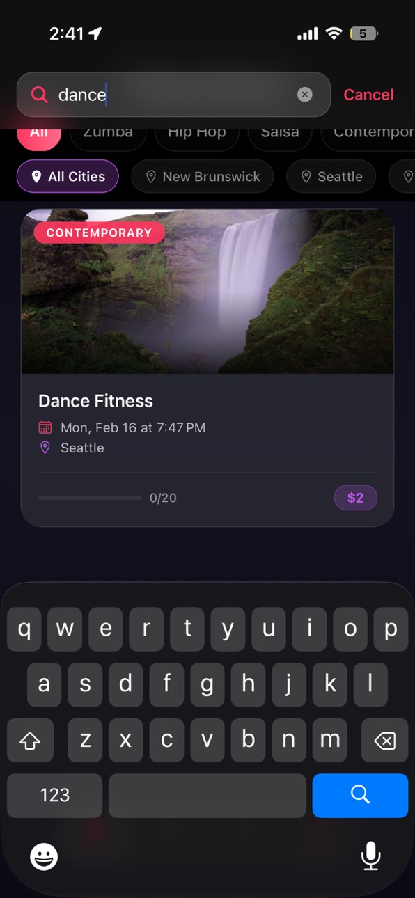 iPhone screenshot