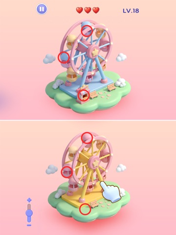 Difference Dash - 3D Spot Game iPad screenshot
