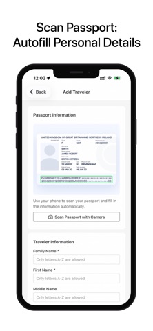 Thai TDAC Arrival Card Helper iPhone screenshot