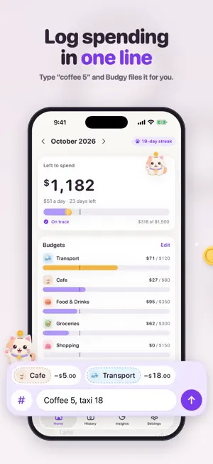 Budget app & spending tracker screenshot 1