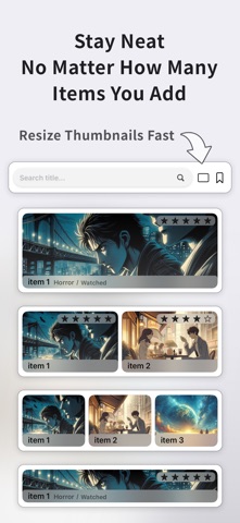 Filmio: Movie TV Anime Tracker iPhone screenshot