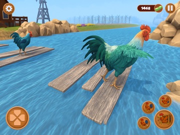 Farm Rooster fighting Chicken iPad screenshot