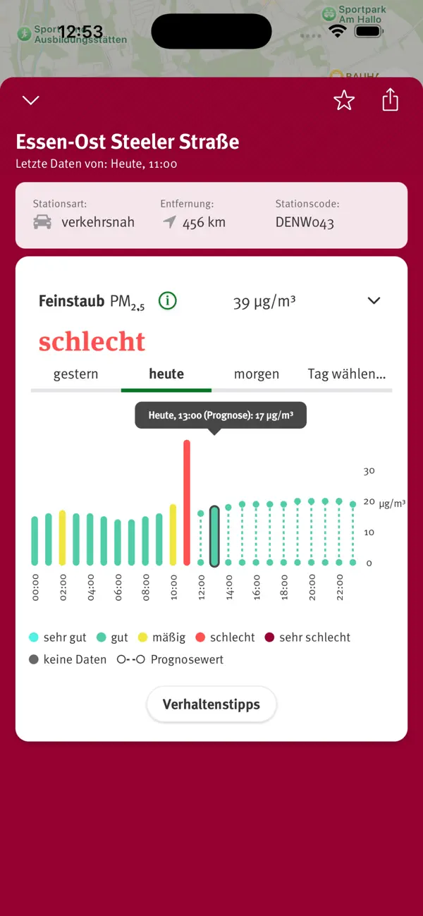 Screenshot #3 pour Luftqualität
