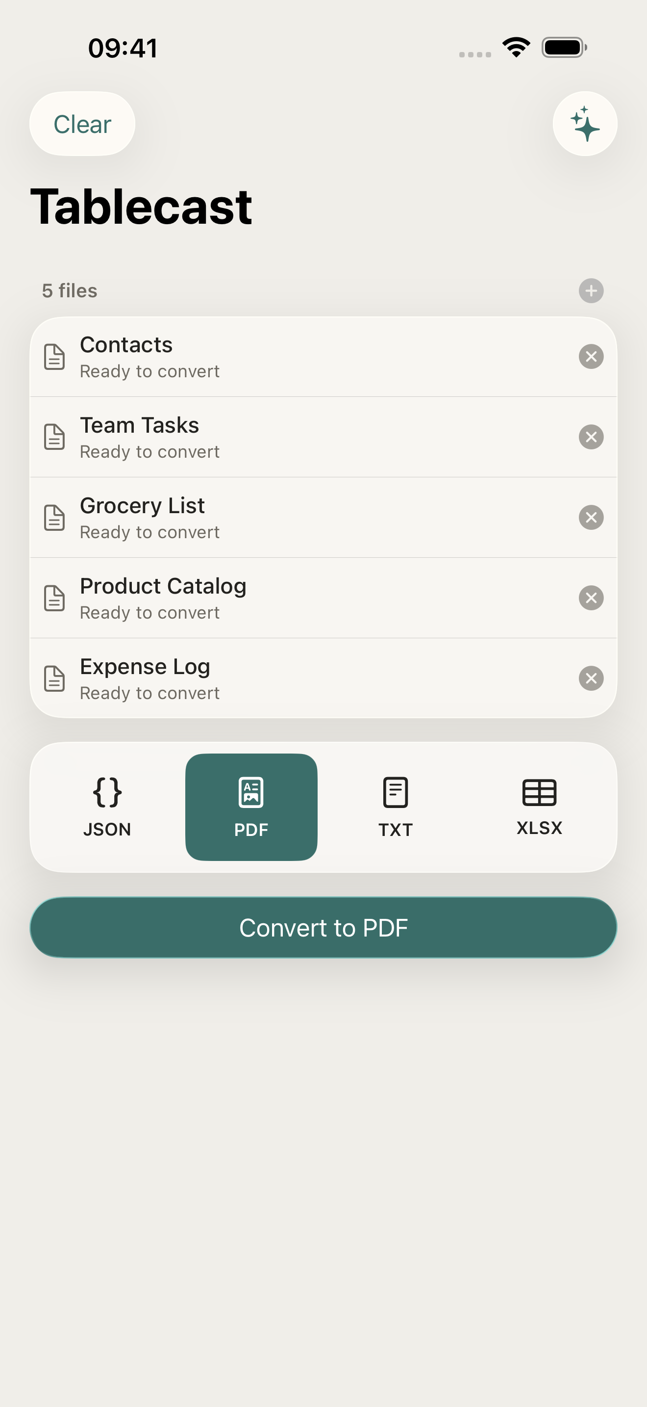 Tablecast: CSV Converter screenshot 3
