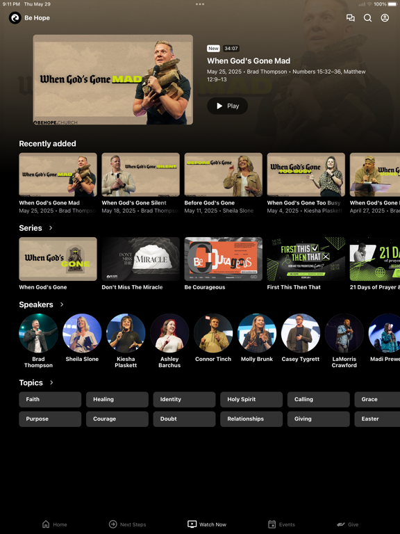 Screenshot #6 pour Be Hope Church App