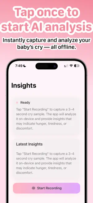 CrySense: AI Baby Cry Analyzer screenshot 2
