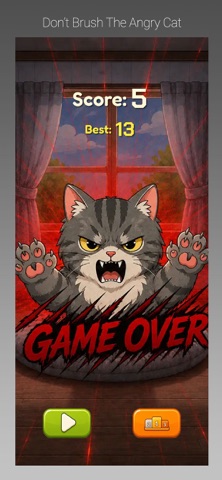 Don’t Brush The Angry Cat iPhone screenshot