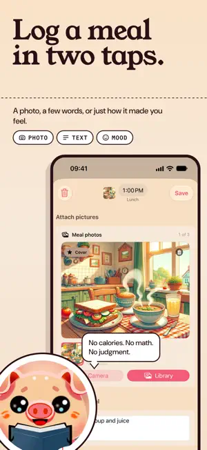 Porkfolio: Photo food diary screenshot 1