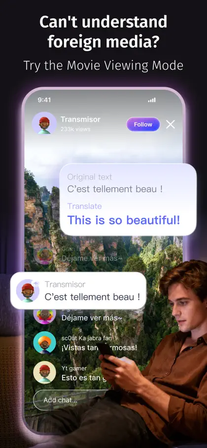 Screenshot 3 di 6 di eTranslator-AI Translate