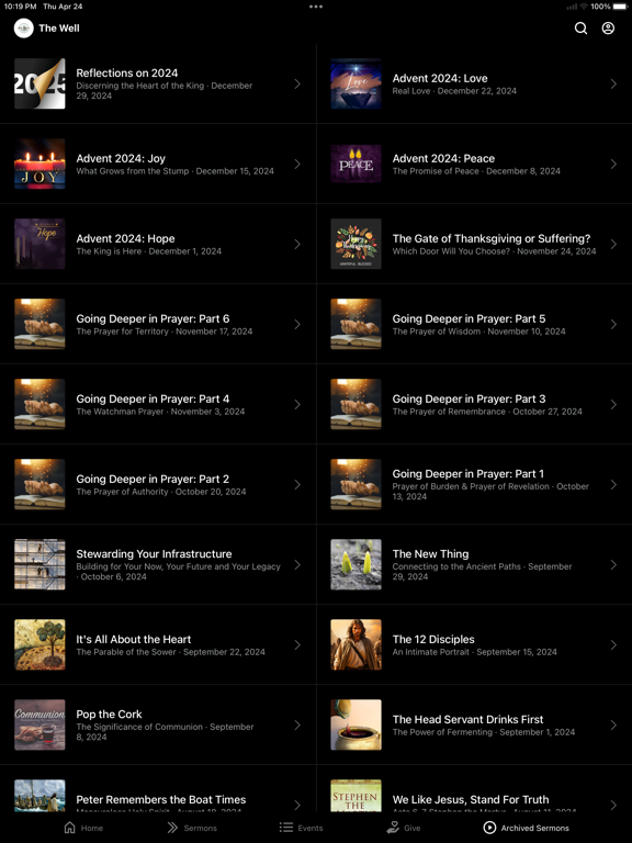 The Well Church PA iPad screenshot