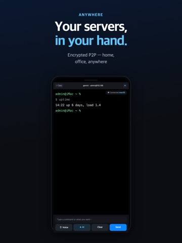 HiTerminal — SSH Voice & AI iPad screenshot