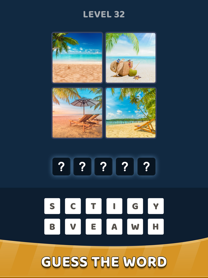 4 Pics 1 Word Word Guess Game