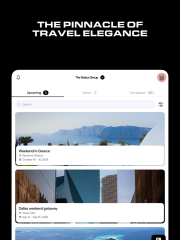 The Status Group iPad screenshot