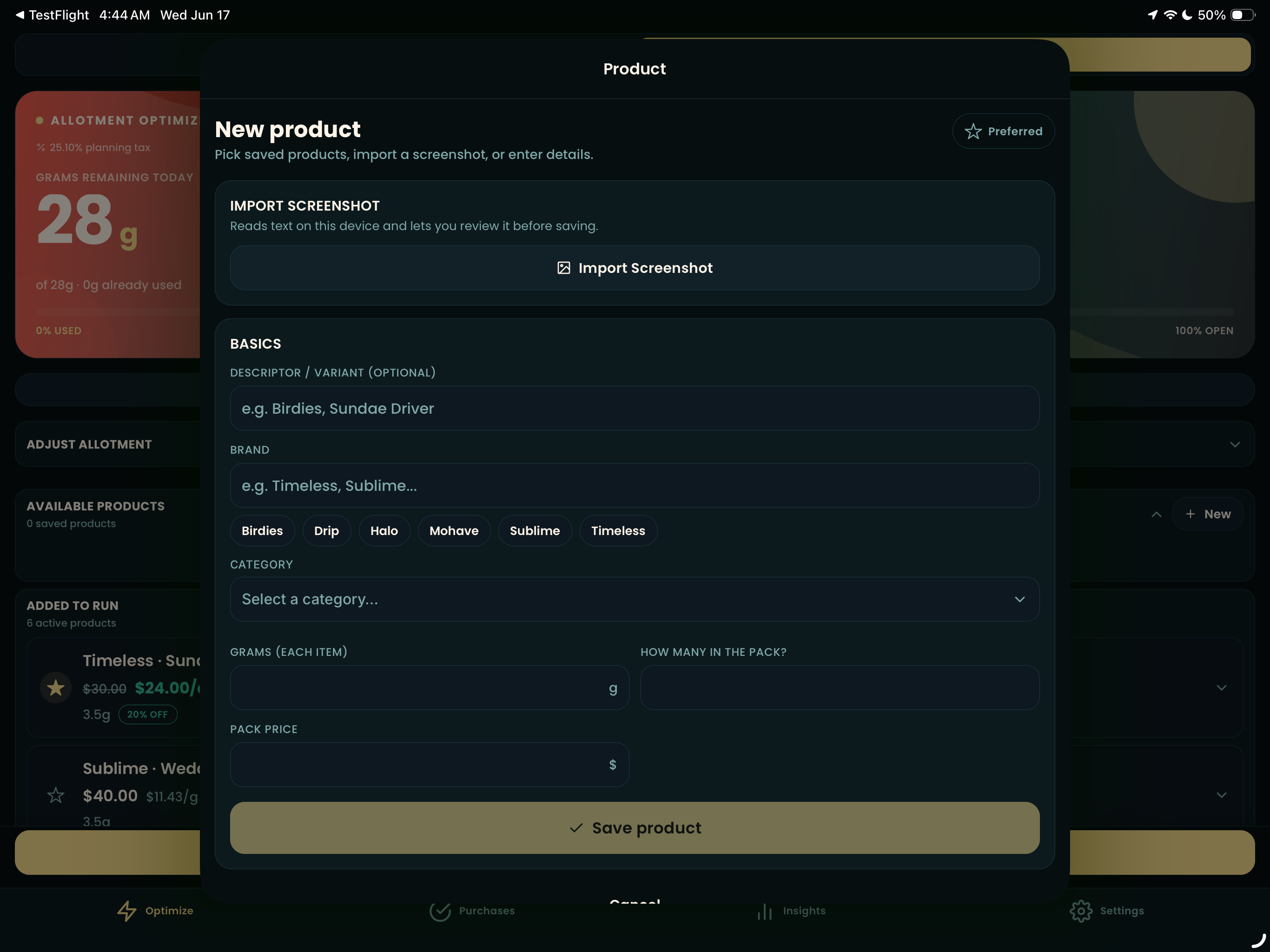 Allotment Optimizer screenshot 13
