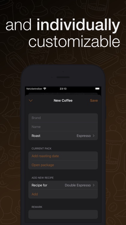 CoffeeFolio - Your Recipes