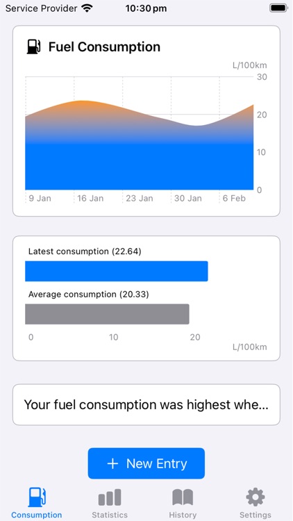 Fuel Consumption Tracker