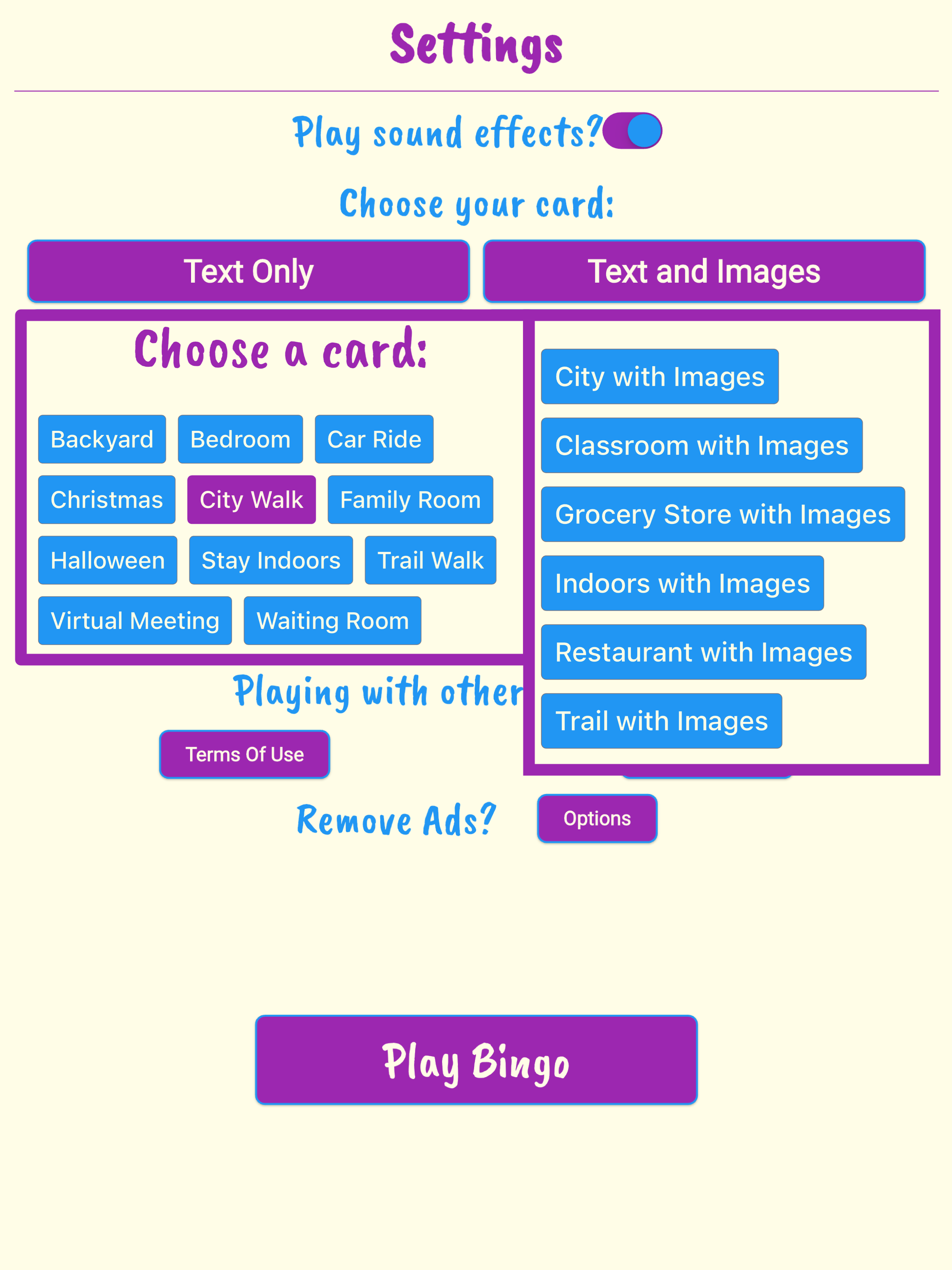 Scavenger Hunt Bingo
