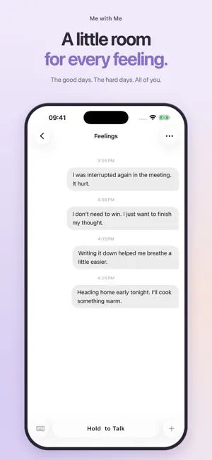 Me with Me: Chat-Style Journal screenshot 2
