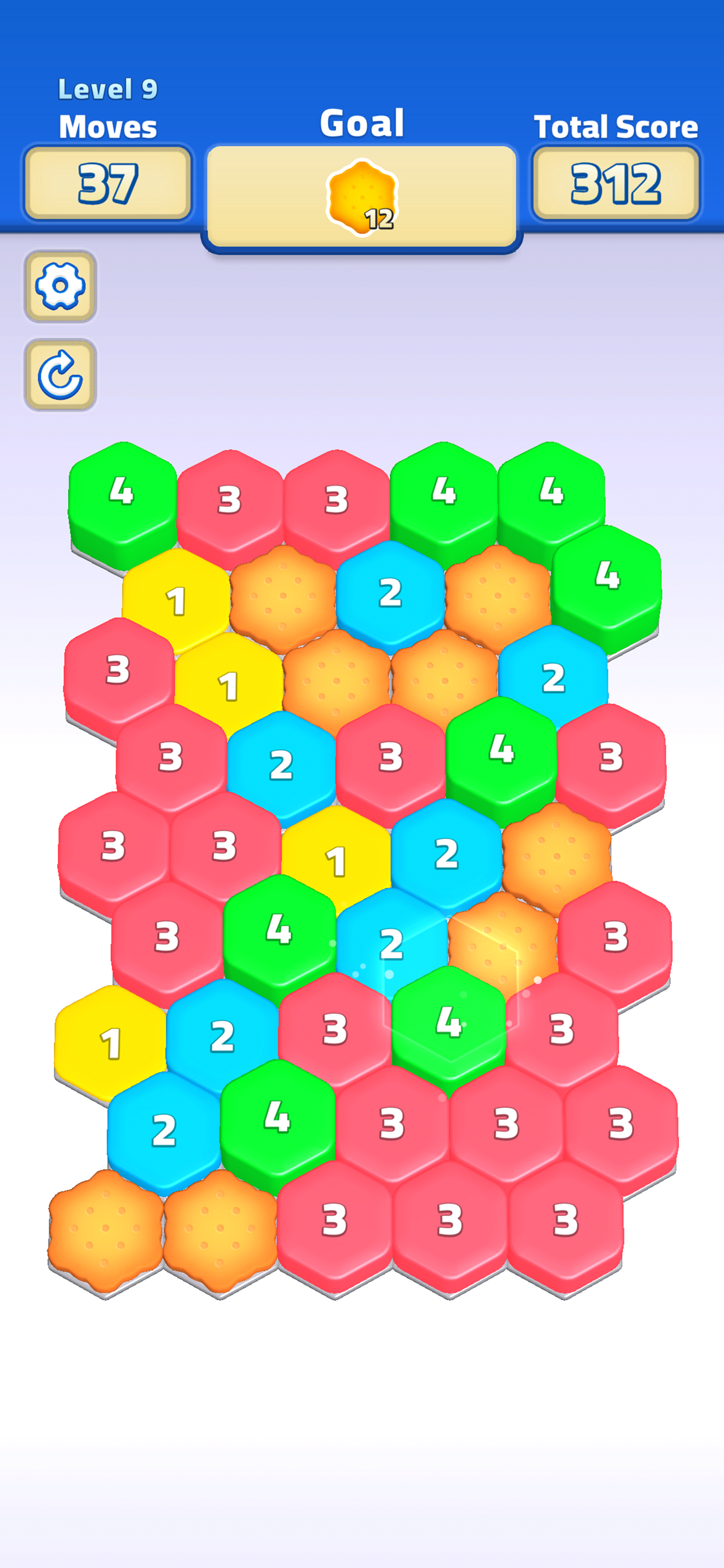 Hexa Stack Merge Puzzle