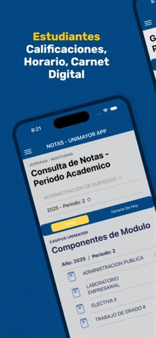 UNIMAYOR APP screenshot