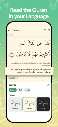 Capture d'écran de Holy Quran Pro: Tajweed, Audio sur iPhone 2