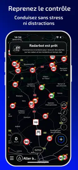 Capture d'écran de Radarbot: Détecteur De Radar sur iPhone 5