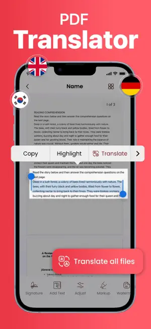 PDF AI: Reader & Translator screenshot 3