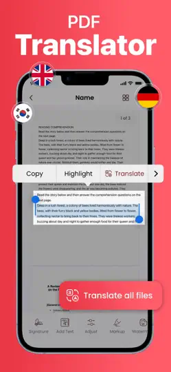 PDF AI: Reader & Translator iPhone Screenshot 3