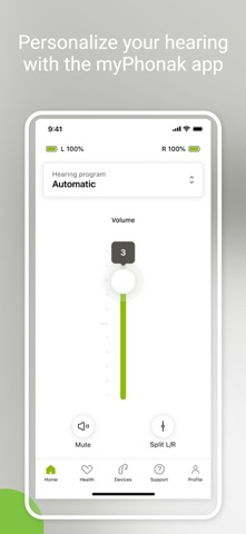 myPhonak screenshot