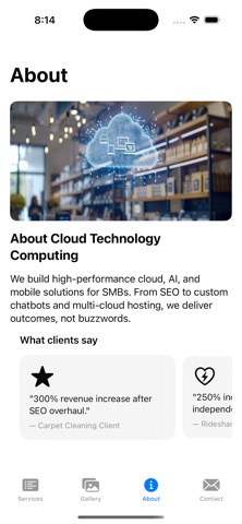CloudTechnologyComputingApp screenshot