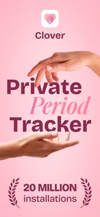 Clover －Period Tracker, Cycle : capture d’écran 1 sur 6