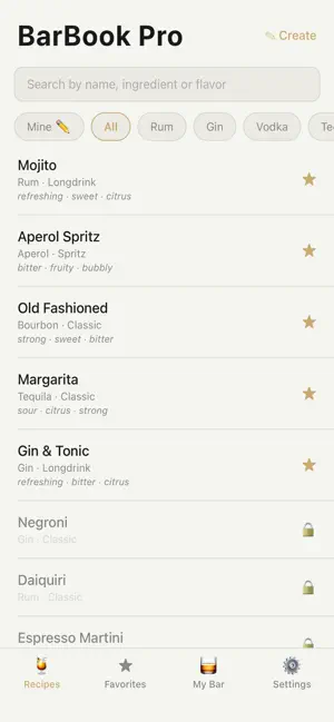 BarBook Pro screenshot 1