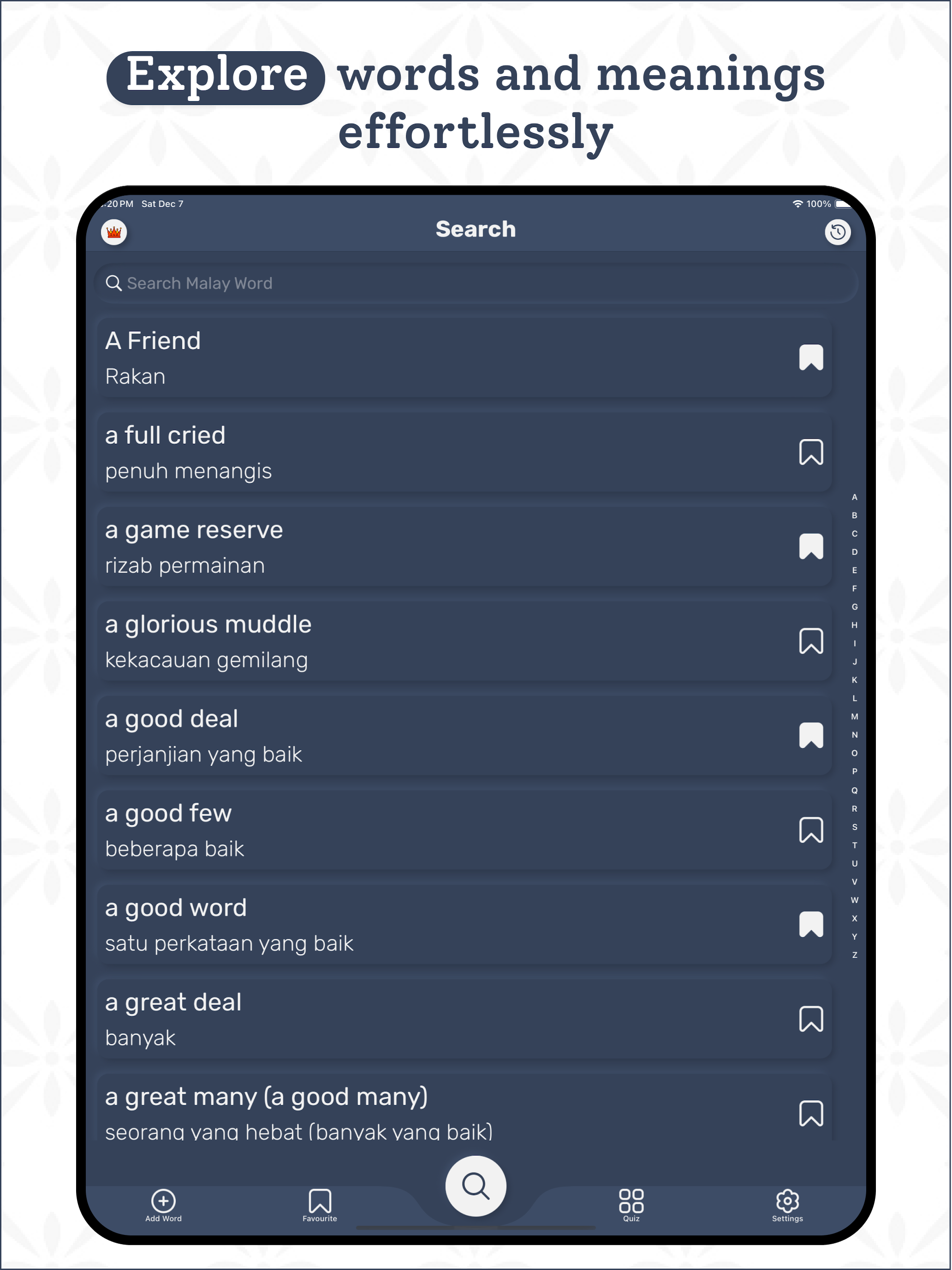 Malay | Malay Dictionary