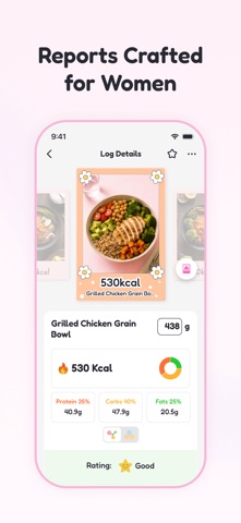 Shelog: Food Log, Diet tracker iPhone screenshot