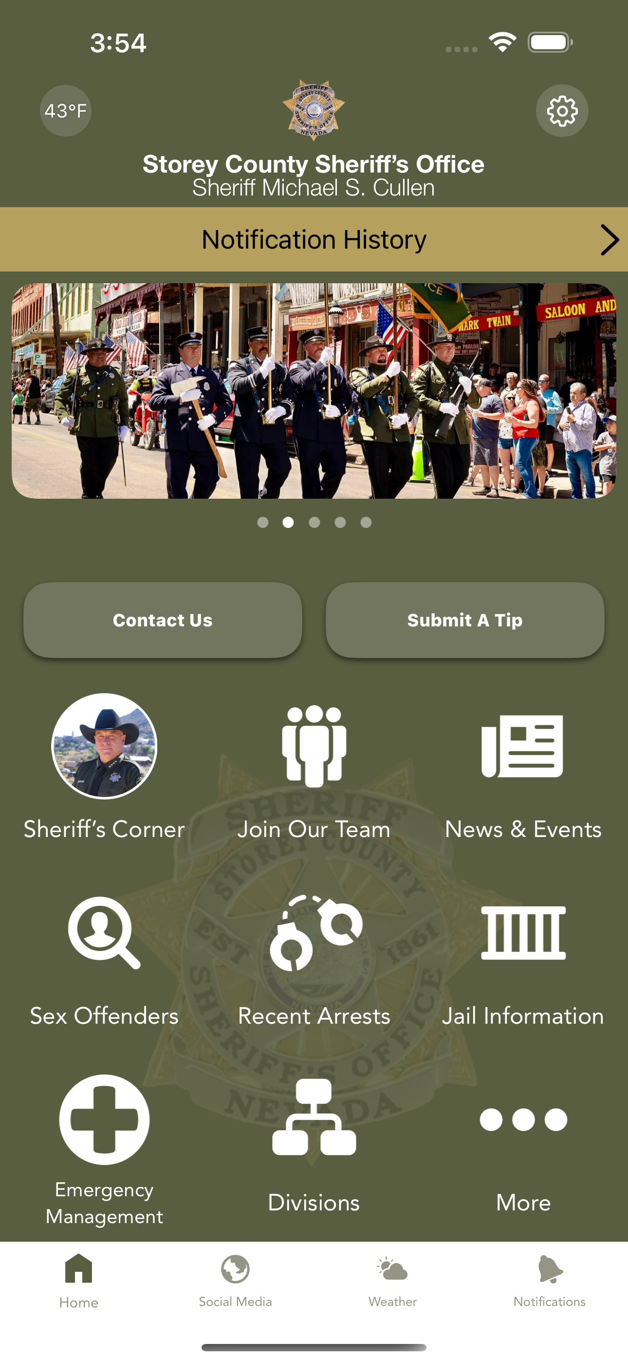 Storey Co Sheriff NV