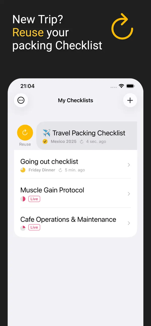 Screenshot #2 pour ForgetNot 3 - Checklists