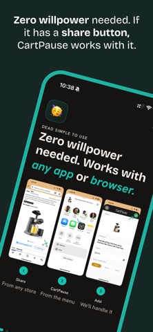 CartPause: Stop Impulse Buys iPhone screenshot
