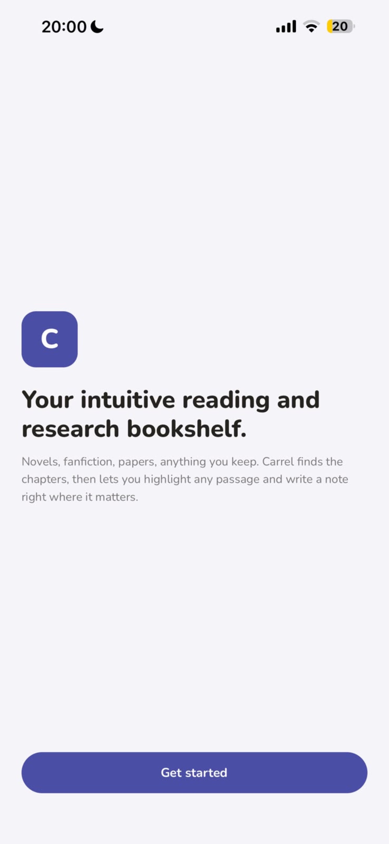 Screenshot 1 of Carrel - Your personal library