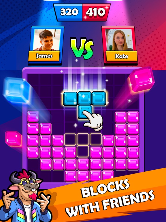 Screenshot #4 pour Block Heads: Duel puzzle games