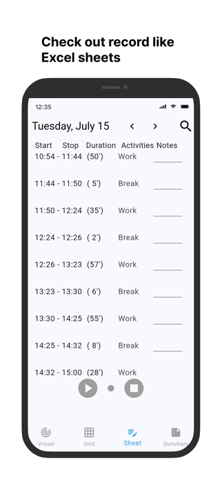 Timebook - Time Tracker Screenshot 3 of 6