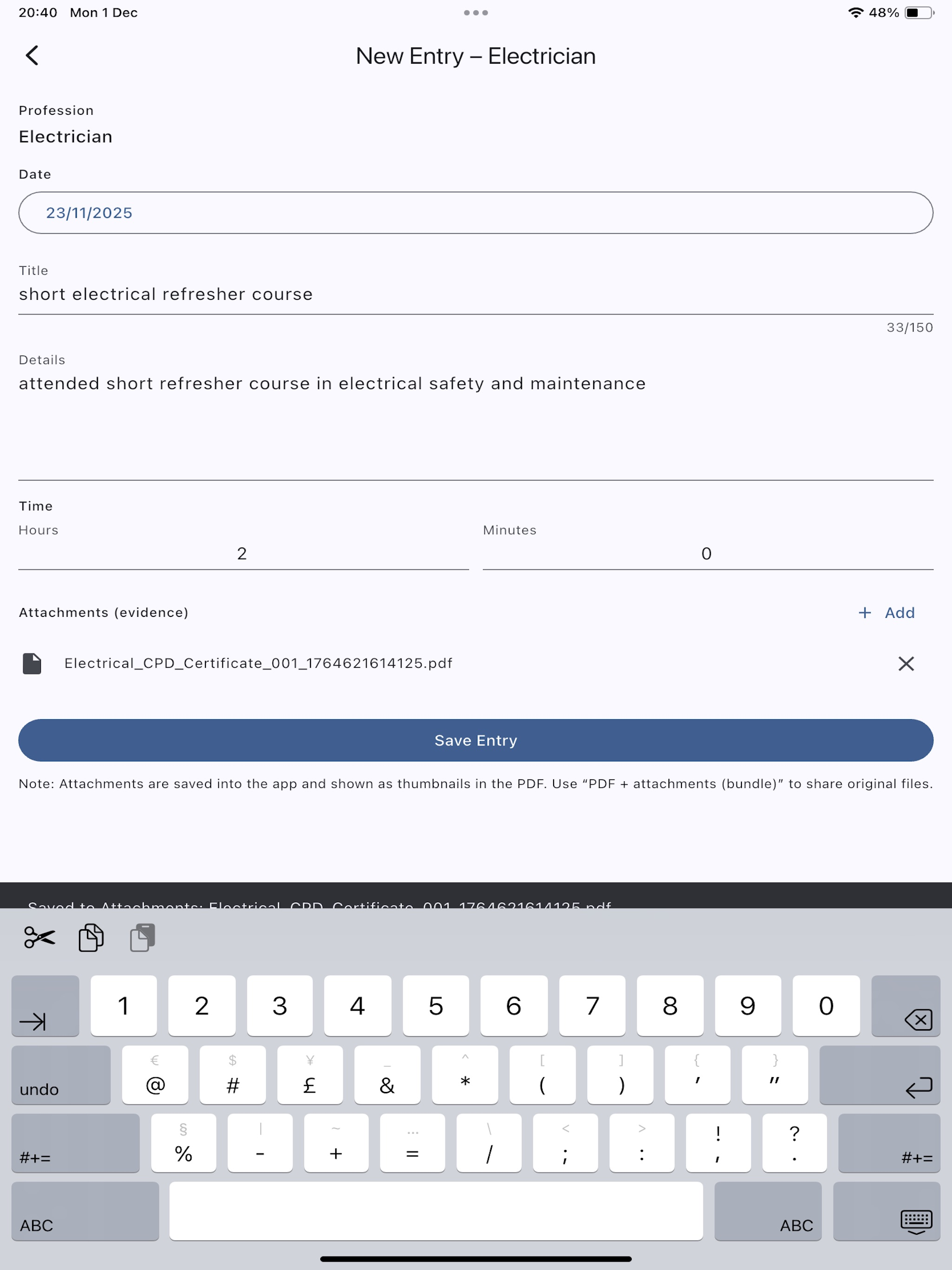 CPD Progress Tracker screenshot 18