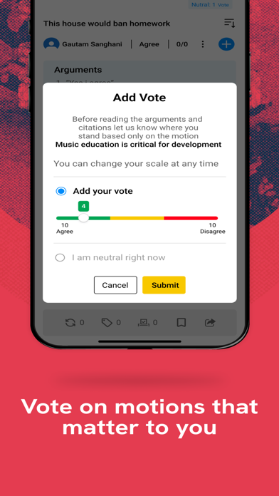 DebateBase iPhone screenshot 7 - Social Networking app